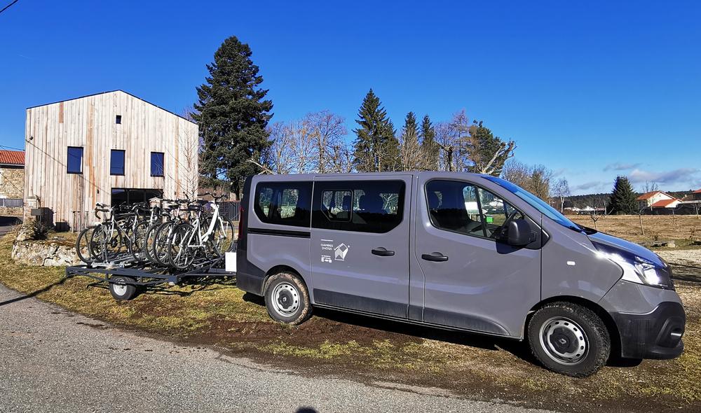 Possibilité Transport 8 personnes 8 vélos
