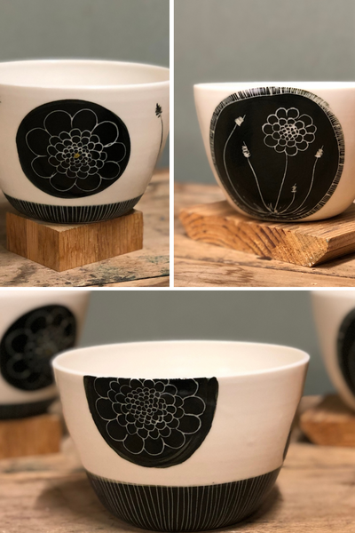 Bols porcelaine Dahlia