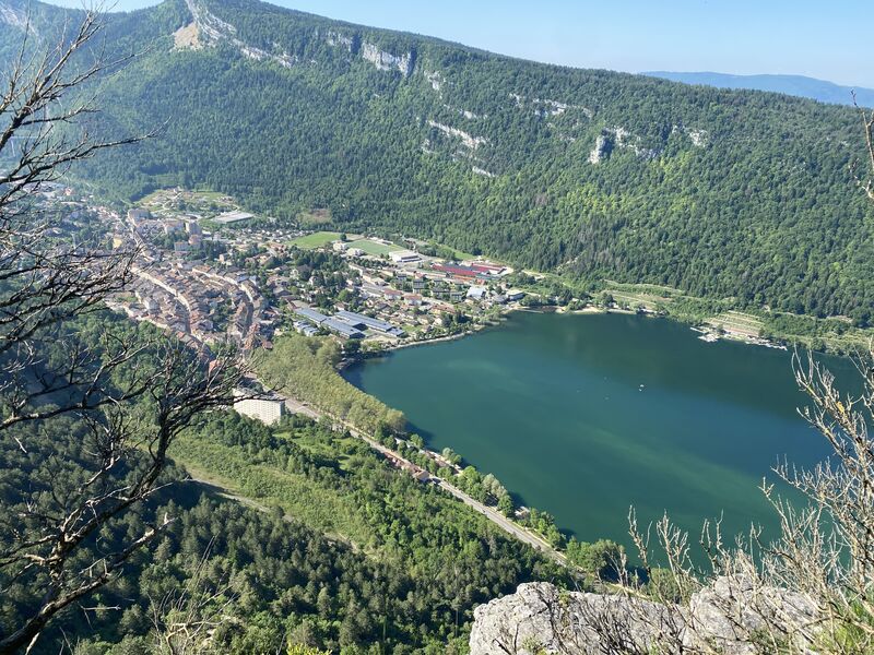 Panorama Lac Nantua vue