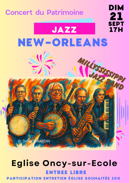 Concert Jazz New-Orleans – Concert du Patrimoine