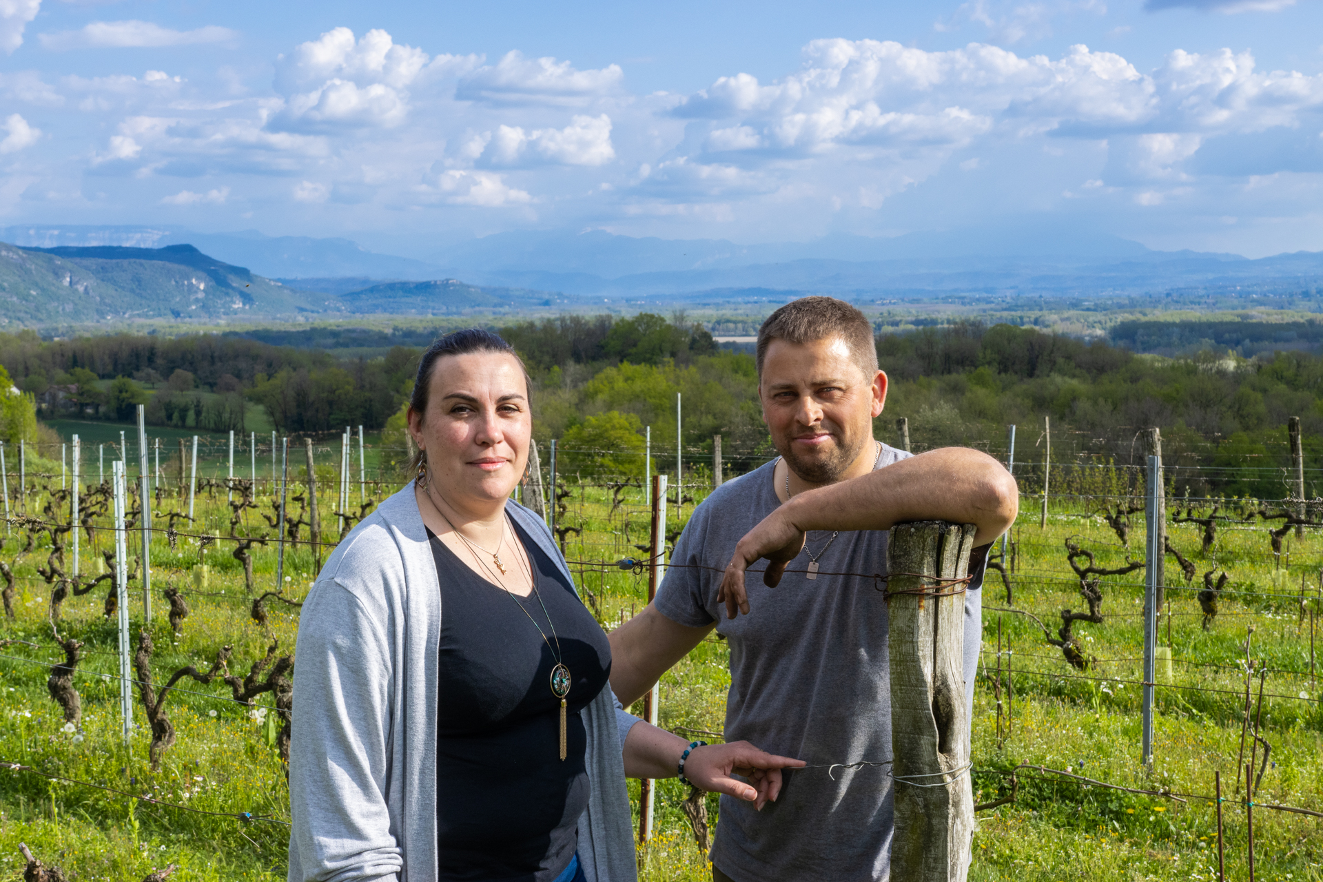 La famille Trichon viticulteurs à Seillonnaz