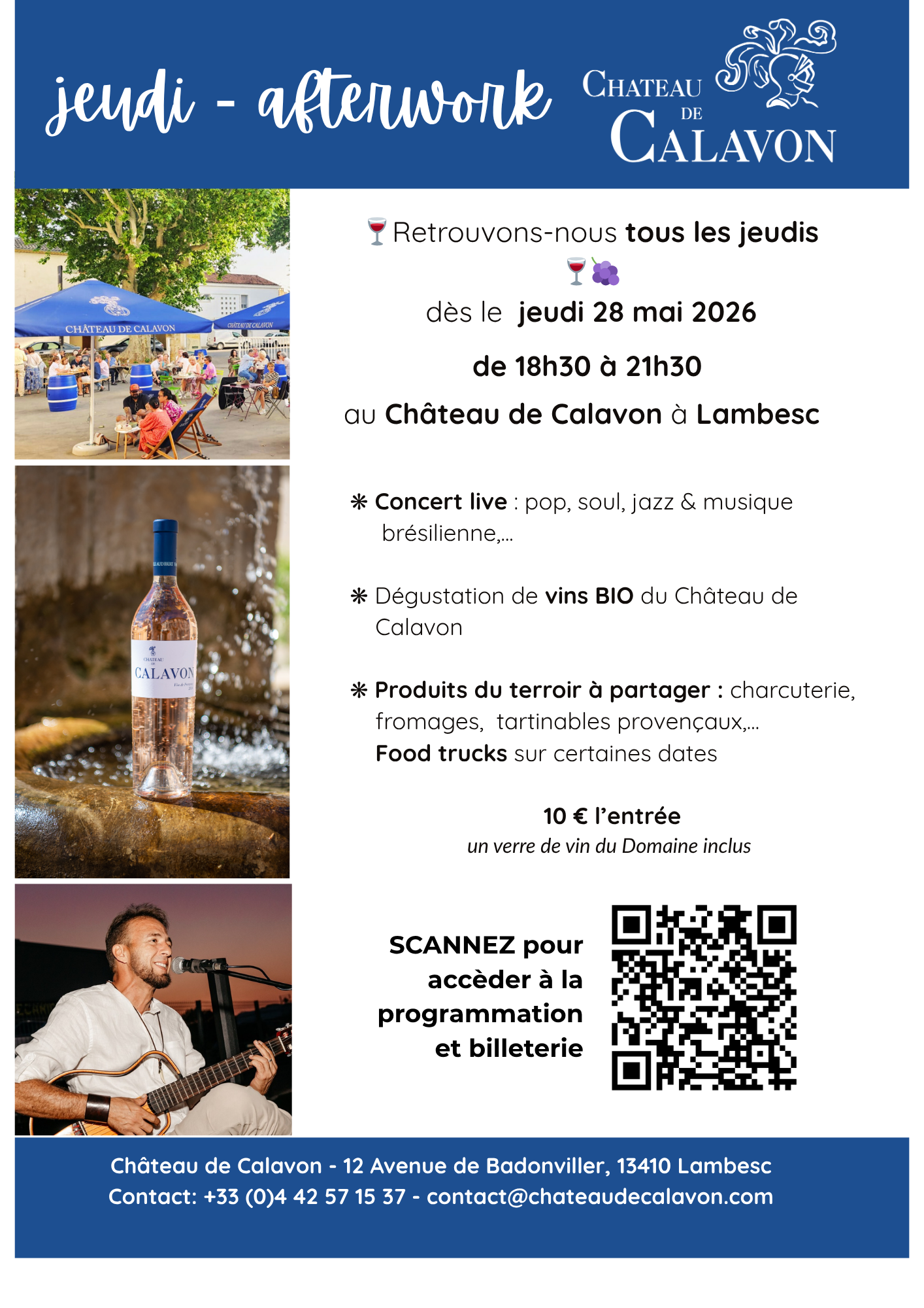 Afterwork musique hispanophone au Château de Calavon