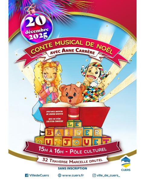 Conte Musical de Noël « Le Baiser du Jouet » avec Anne Carrère