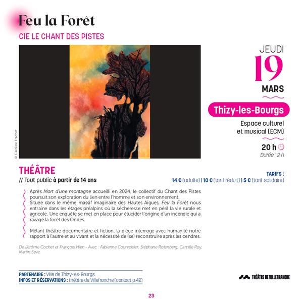 Feu la Forêt - théâtre
