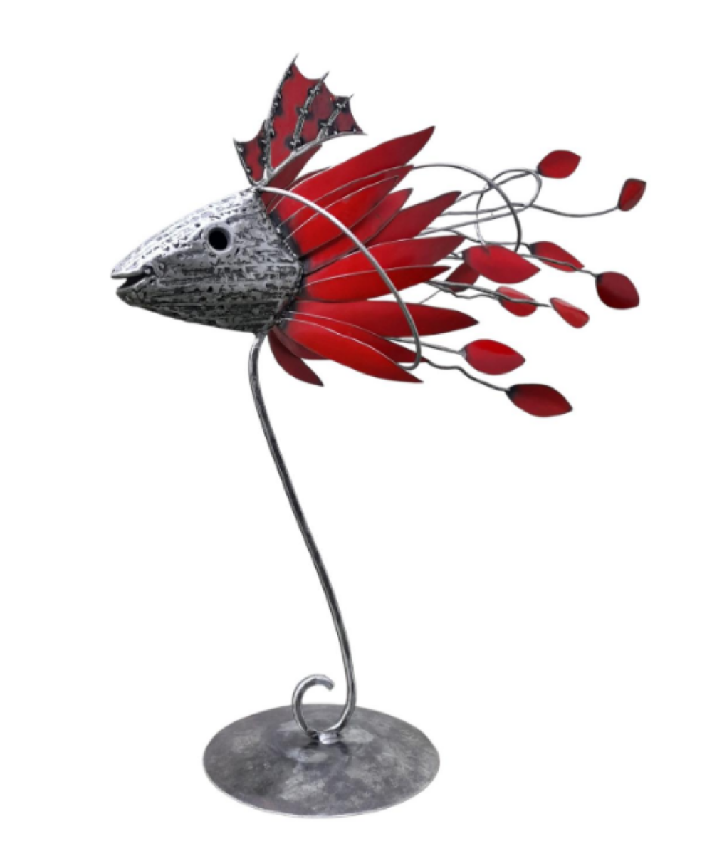 Exposition de sculptires métal - Karine HALLOUCHERIE