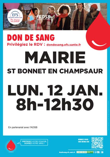 Don du sang_Saint-Bonnet-en-Champsaur - © Don du sang_Saint-Bonnet-en-Champsaur