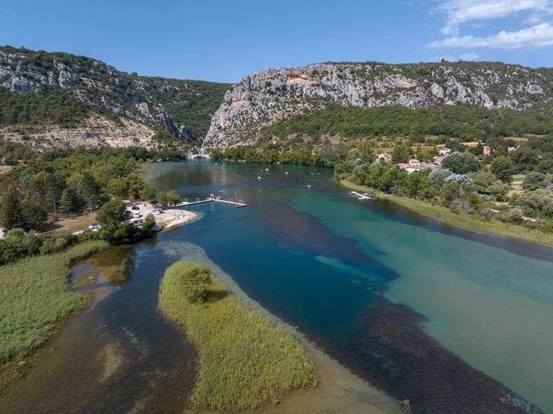 Plage de Montmeyan - Lac de Quinson