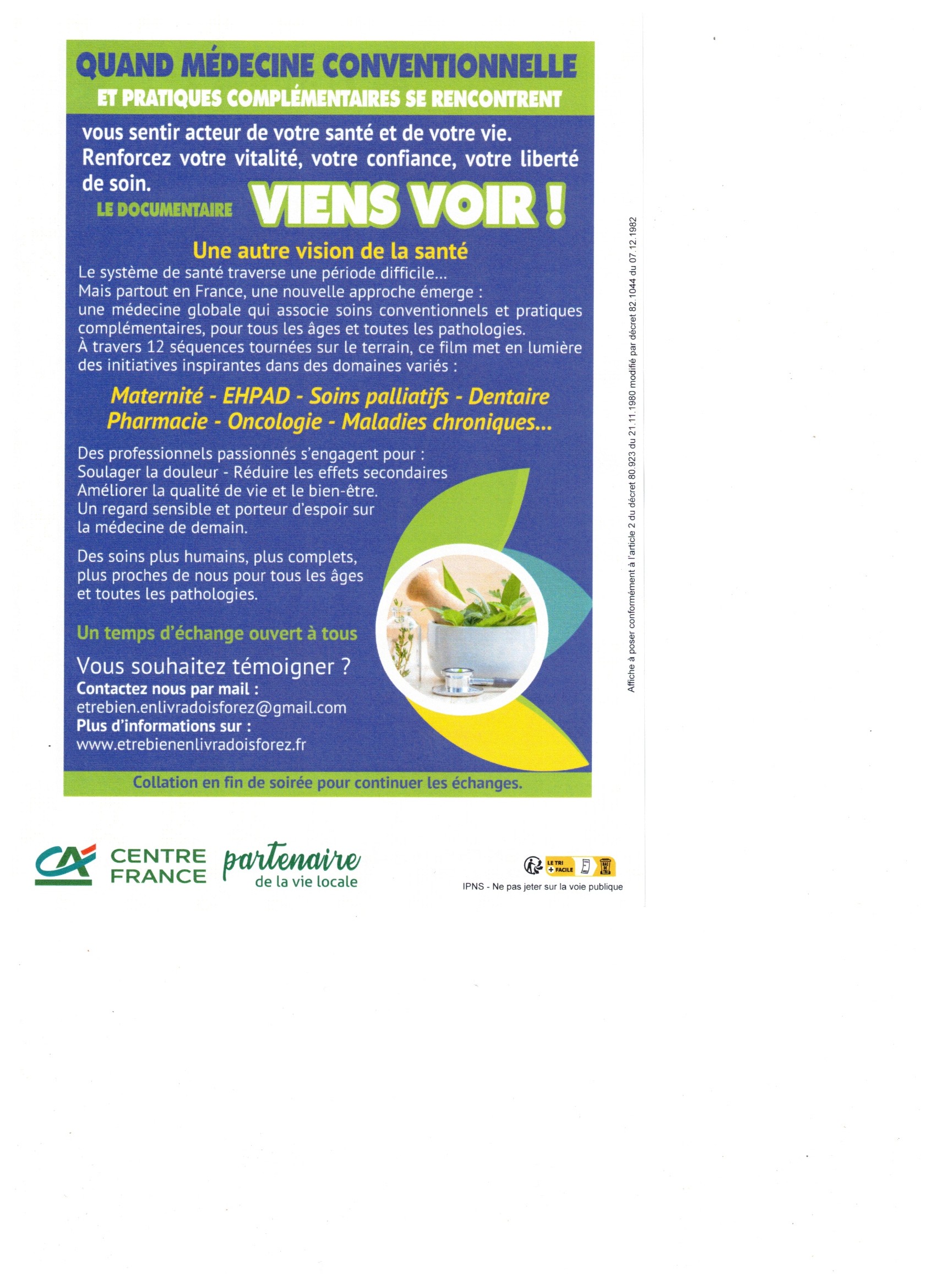Projection documentaire « Viens voir » // Job