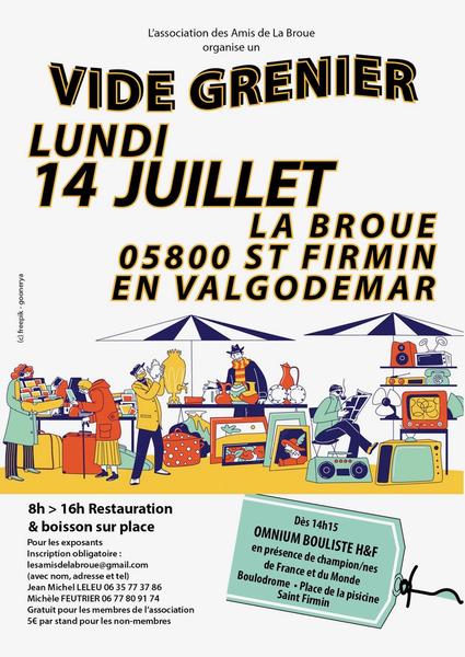 Vide grenier_Saint-Firmin - hameau de la Broue - © Amis de la Broue Vide grenier_Saint-Firmin - hameau de la Broue - © Amis de la Broue