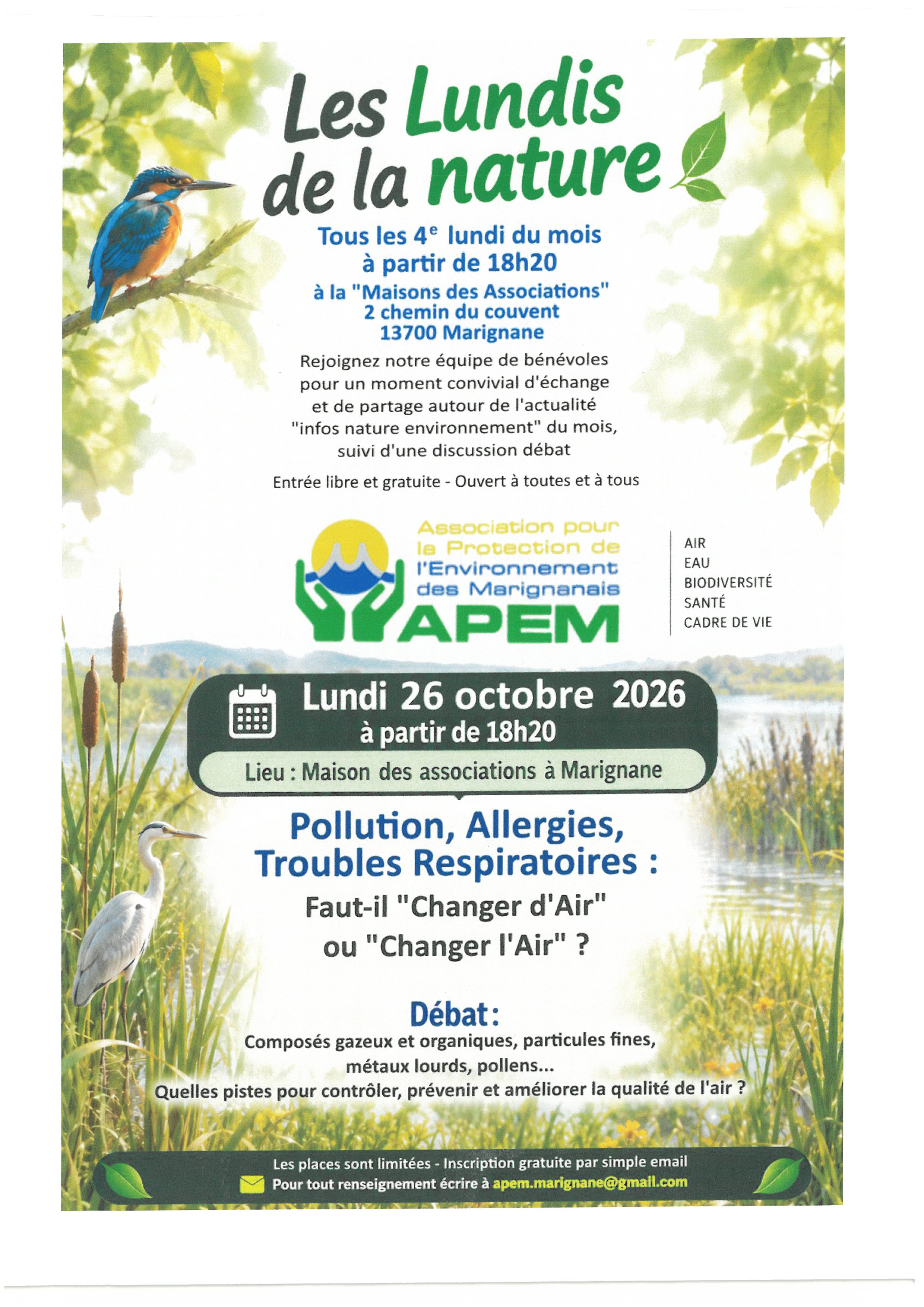 Partage et débat : Pollution, allergies, troubles respiratoires, faut-il changer l'air ou changer d'air ?