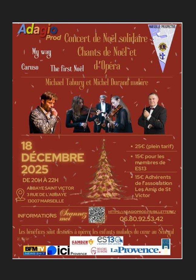 Concert de Noël solidaire : chants de Noël et d'Opéra