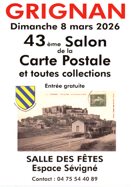 Salon de la Carte postale et toutes collections - Grignan