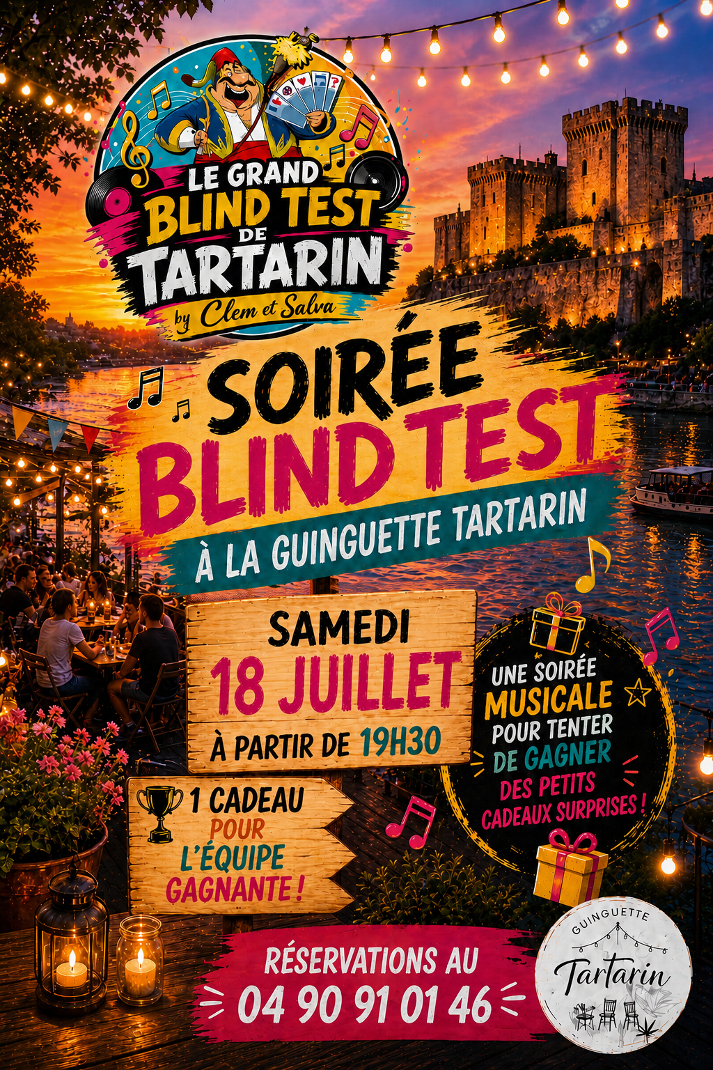 Soirée Blind Test à la Guinguette Tartarin