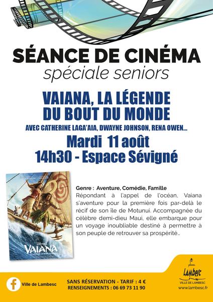 Ciné Seniors - Vaiana, la légende du bout du monde