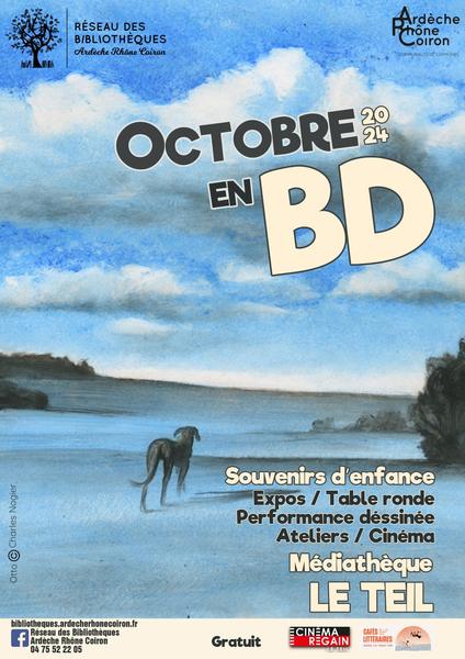 Exposition octobre en BD à la médiathèque du Teil