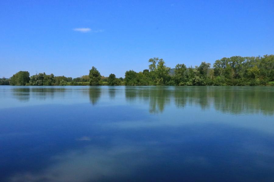Le Rhône à  Brangues - Balcons du Dauphiné - Nord-Isère - à moins d'une heure de Lyon
