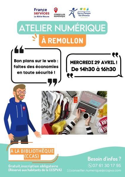 Atelier numérique à Remollon