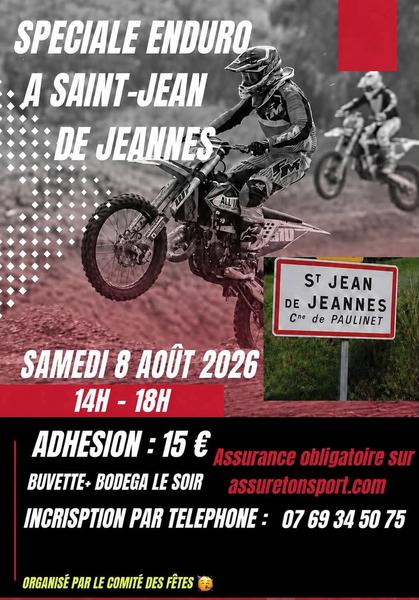 Spéciale enduro à Saint Jean de Jeannes