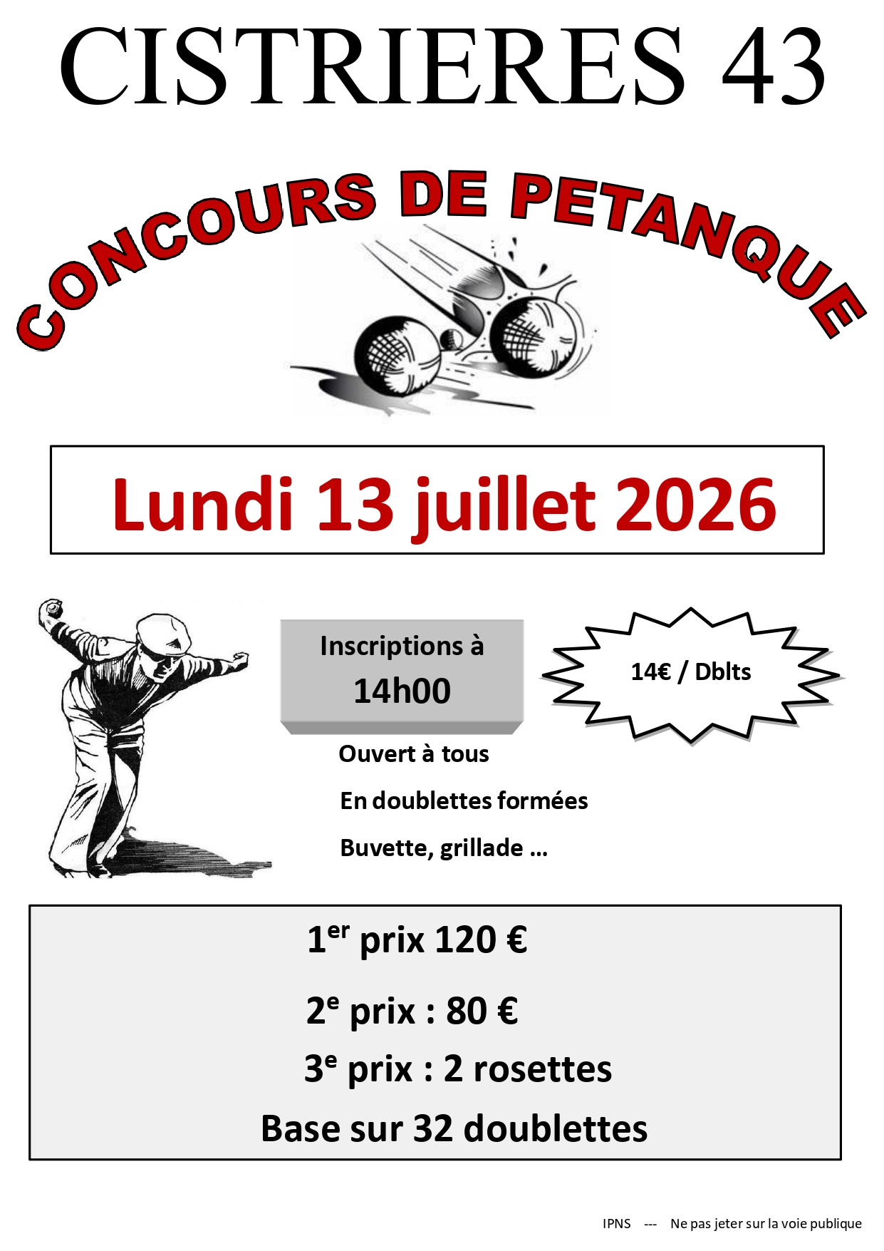 Concours de pétanque
