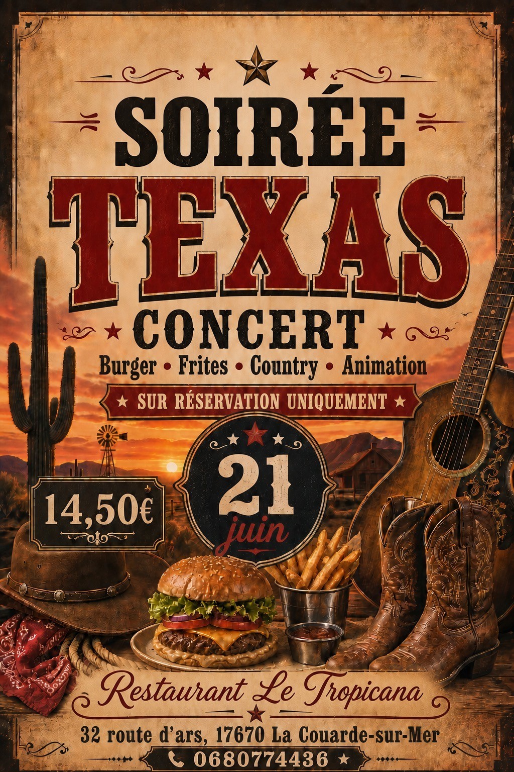 Soirée Texas au Tropicana