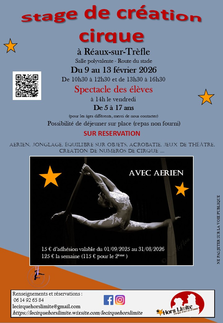 Stage de création - Cirque aérien