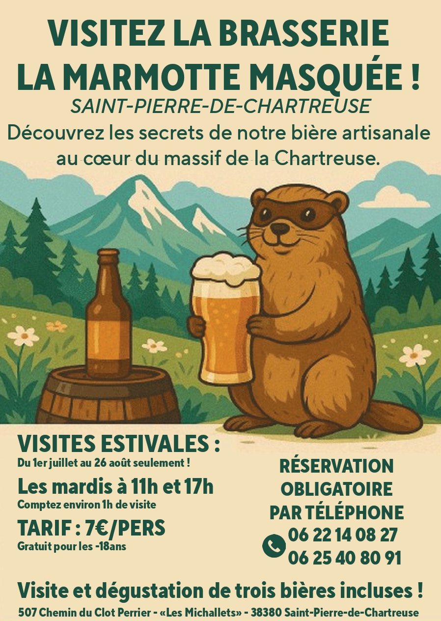 Visite guidée de la brasserie la Marmotte Masquée_Saint-Pierre-de-Chartreuse