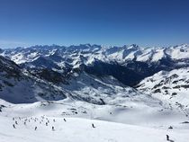 Skieurs à Orelle