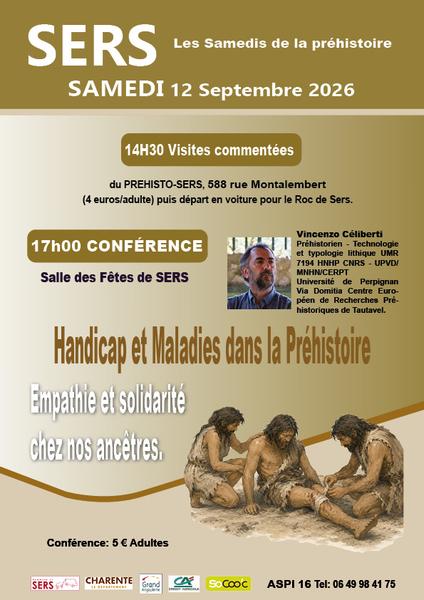 Les samedis de la préhistoire - Handicap et maladies dans la préhistoire