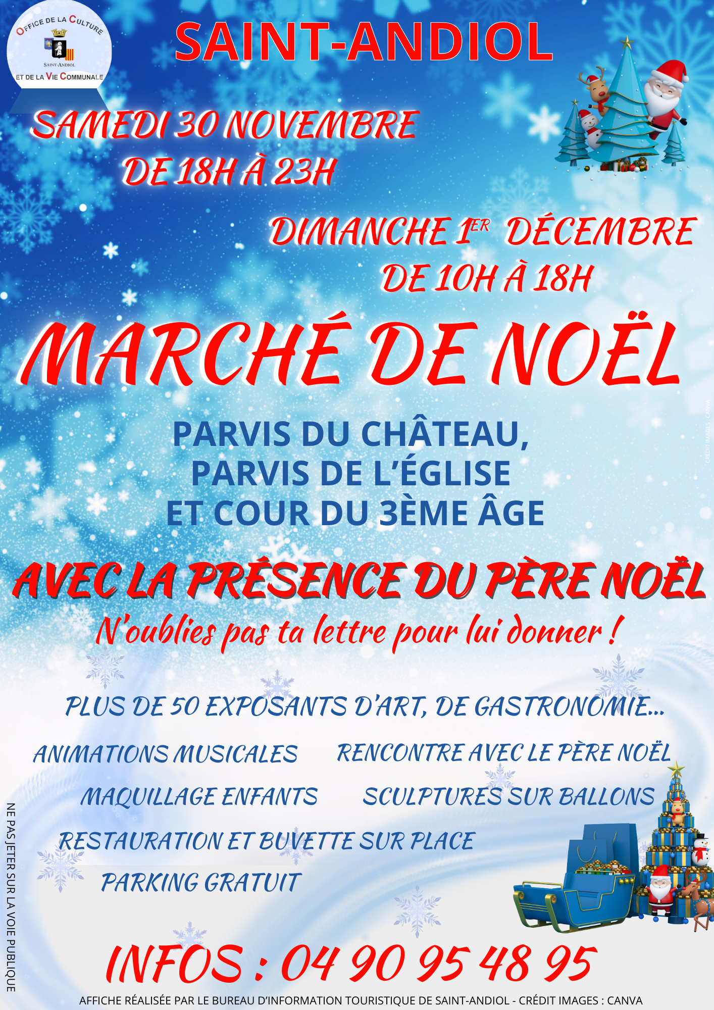 Marché de Noël  France Provence-Alpes-Côte d'Azur Bouches-du-Rhône Saint-Andiol 13670