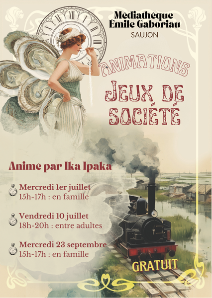 Animation jeux de société - Trains