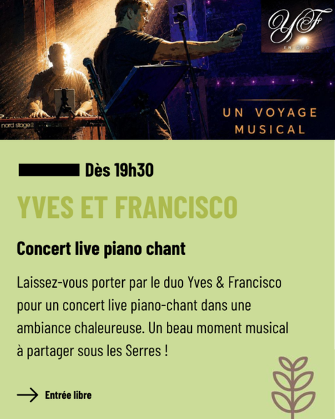Concert live Yves et Fransisco, Gometz-la-Ville