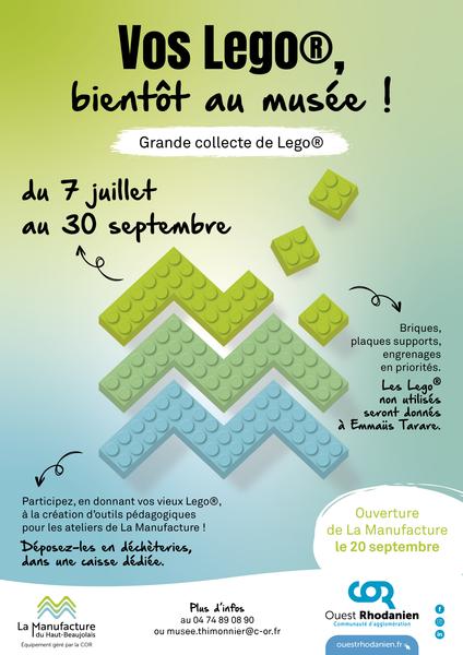 Grande collecte de brique lego à but pédagogique !!