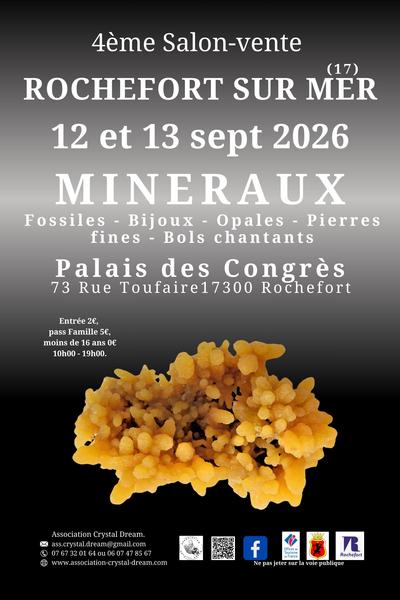Salon vente minéraux, fossiles, opales, bijoux