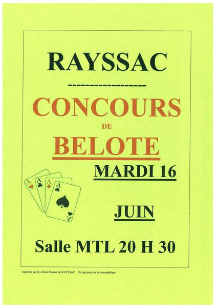 Concours de belote