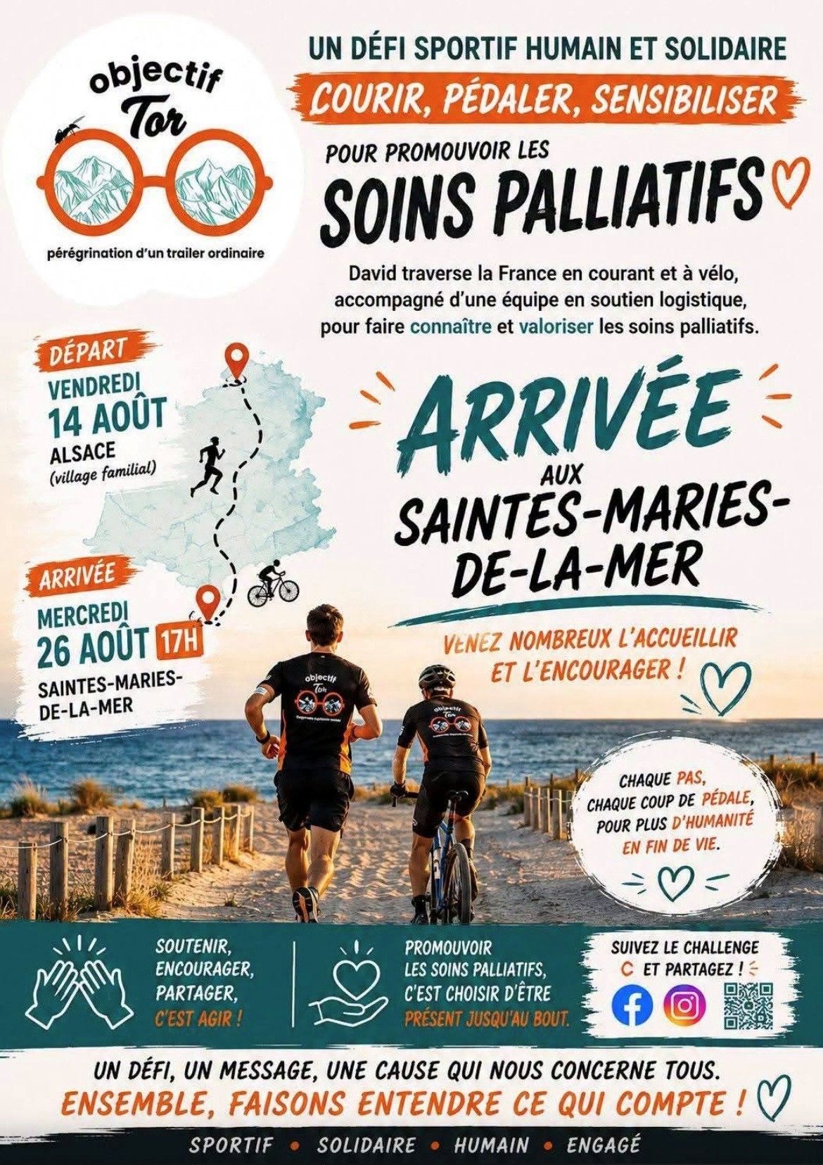 Courir, Pédaler, Sensibiliser