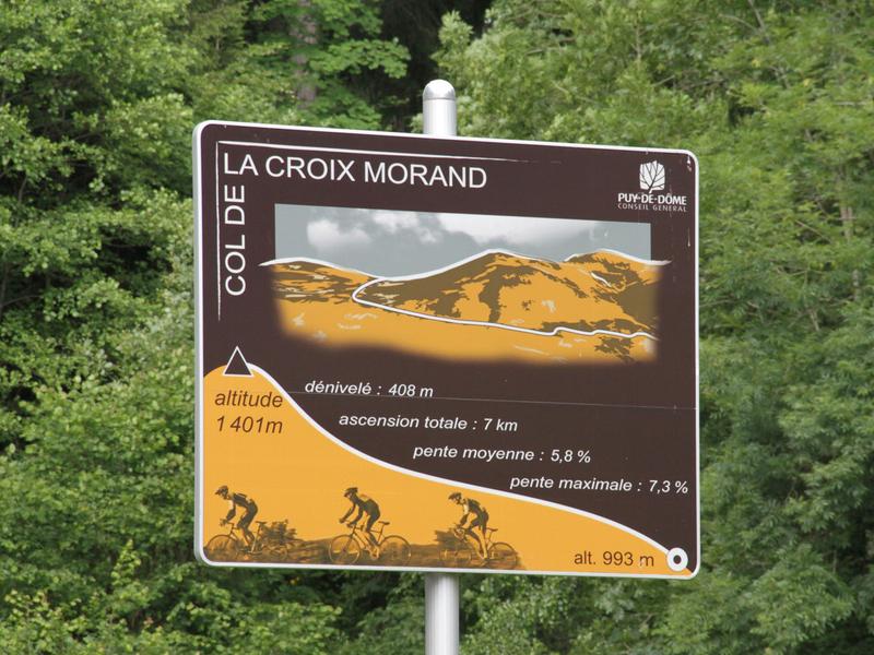 Panneau Infos Montée du Col de la Croix Morand