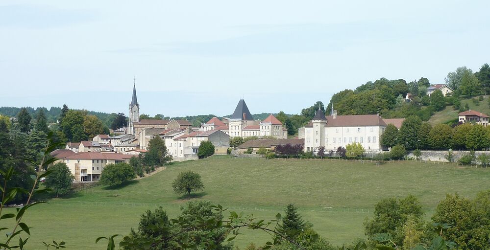 Jujurieux vue d'en haut