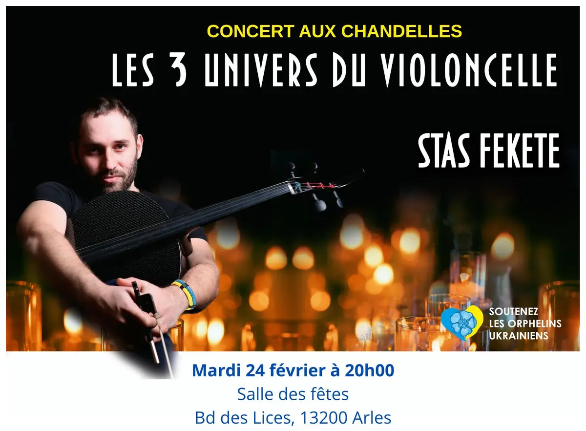 Les 3 Univers du Violoncelle – Concert au profit des orphelins ukrainiens