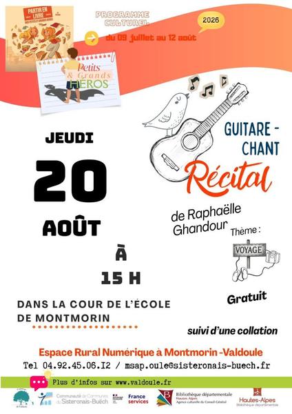 Récital guitare et chant