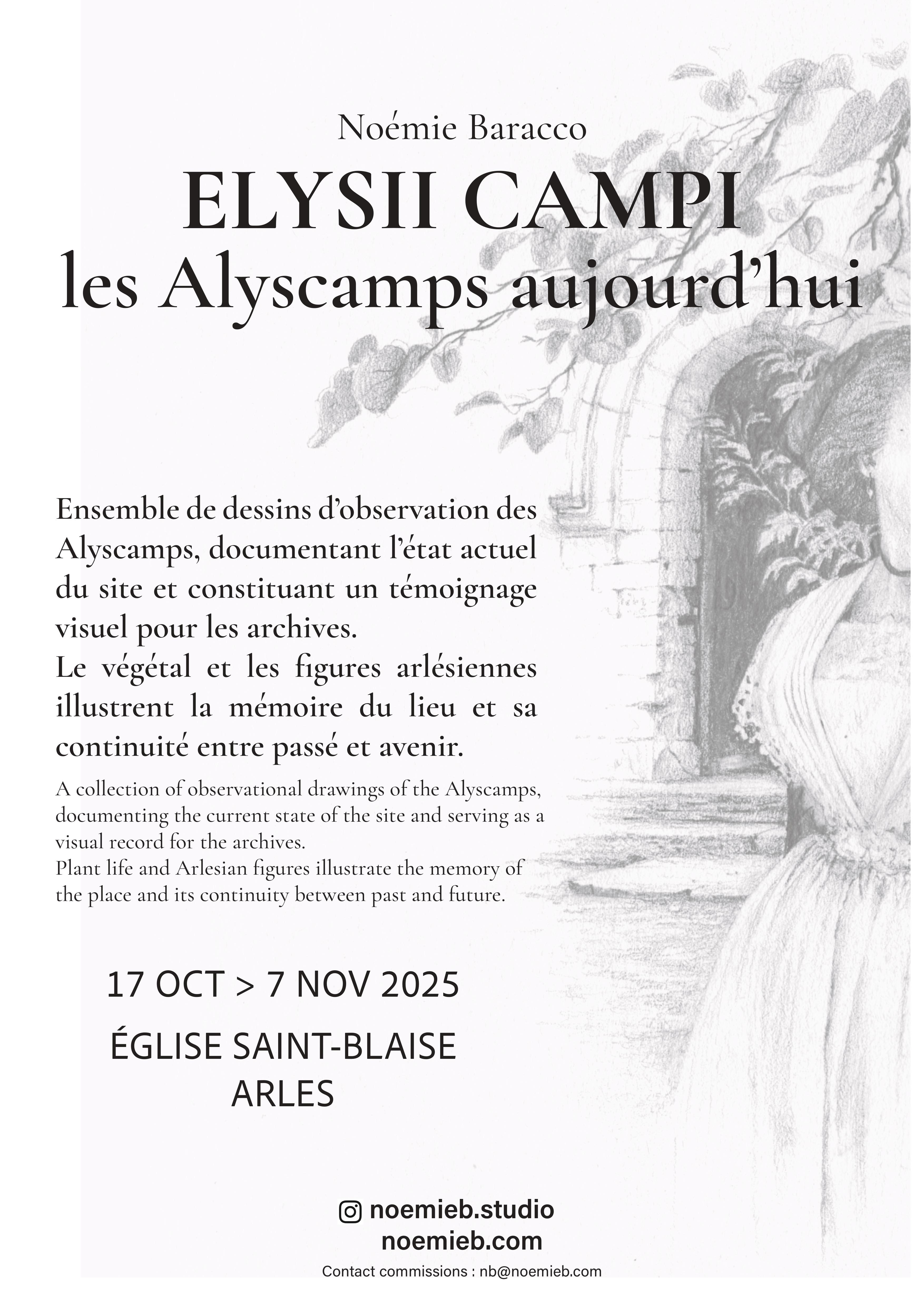 Exposition : ELYSII CAMPI les Alyscamps aujourd’hui