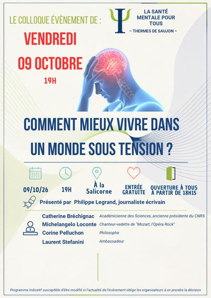 Colloque la santé mentale pour tous