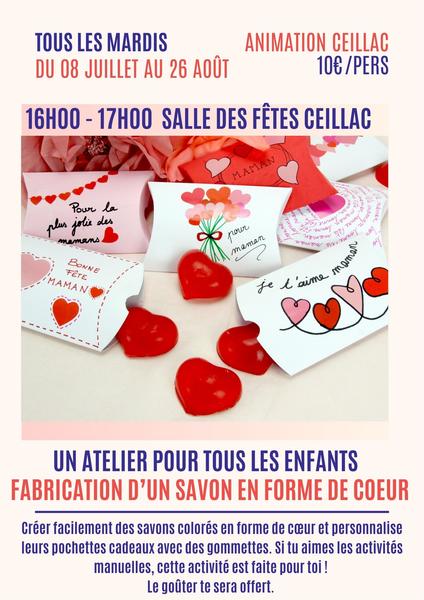 affiche - © comité d'animations de Ceillac Atelier de savons colorés_Ceillac - © comité d'animations de Ceillac