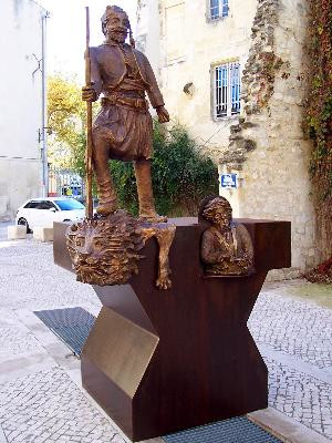 Statue de Tartarin et d'Alphonse Daudet