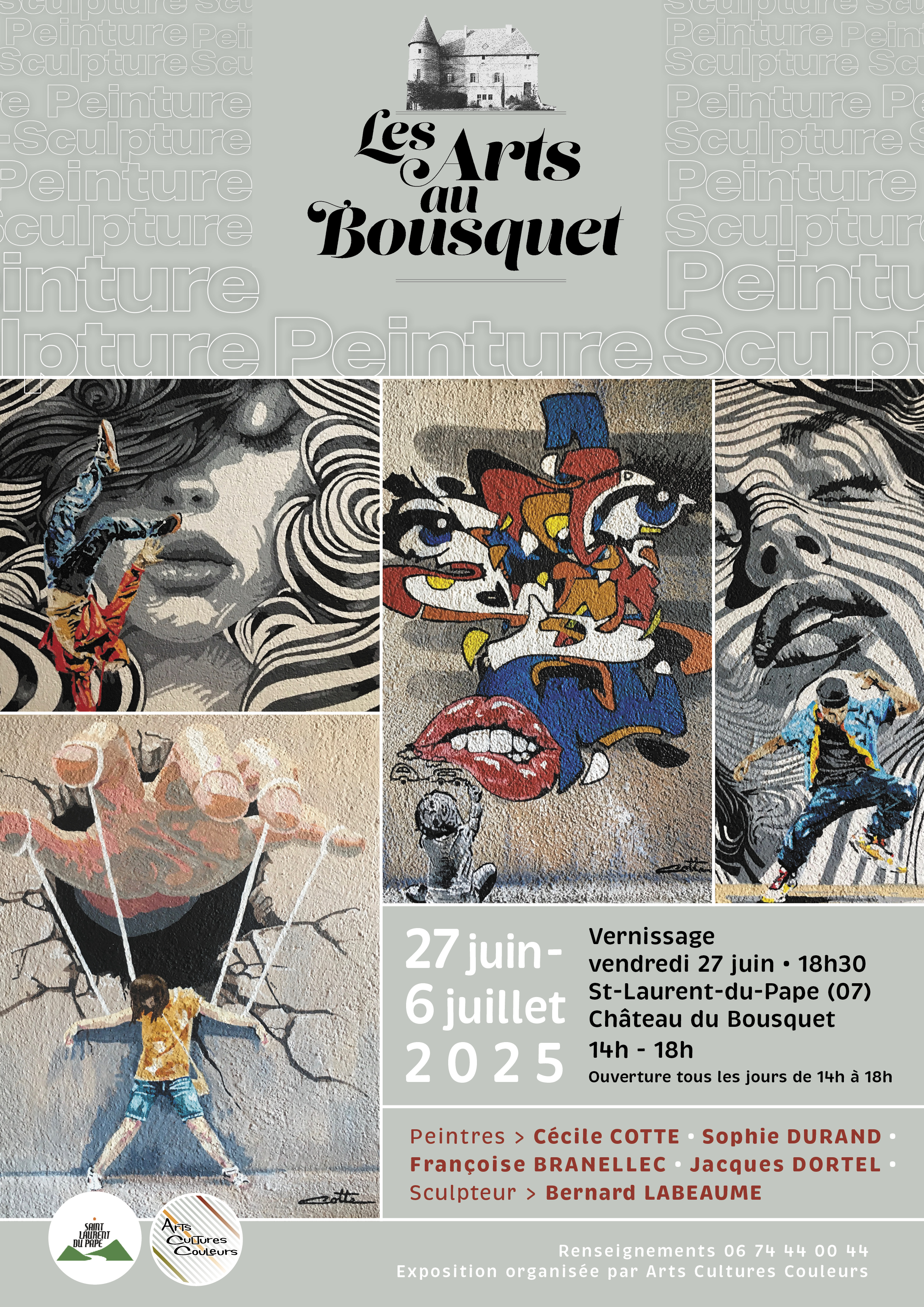 Exposition peintures et sculptures_Saint-Laurent-du-Pape