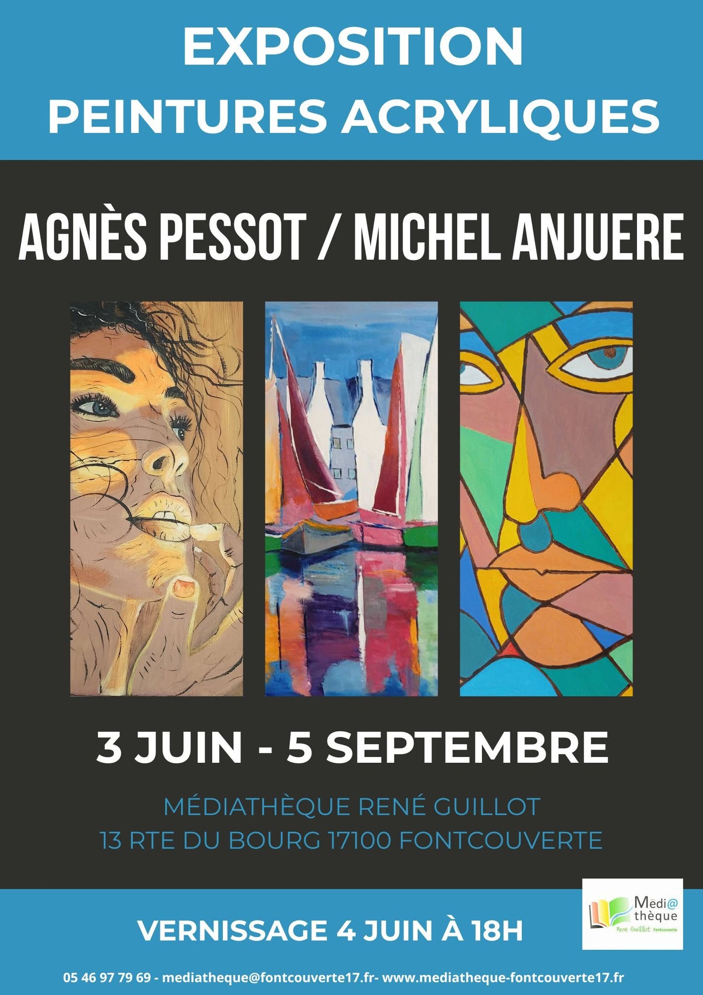 Expo peinture - Agnès Pessot / Michel Anjuere