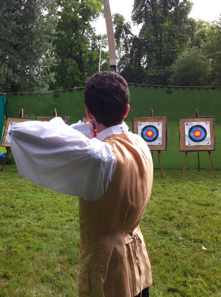 person with archery