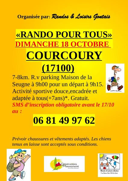 Rando pour tous à Courcoury
