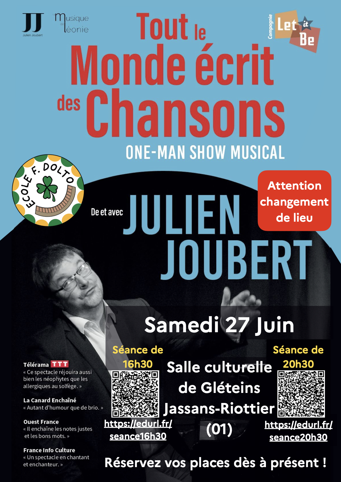 Affiche des concerts