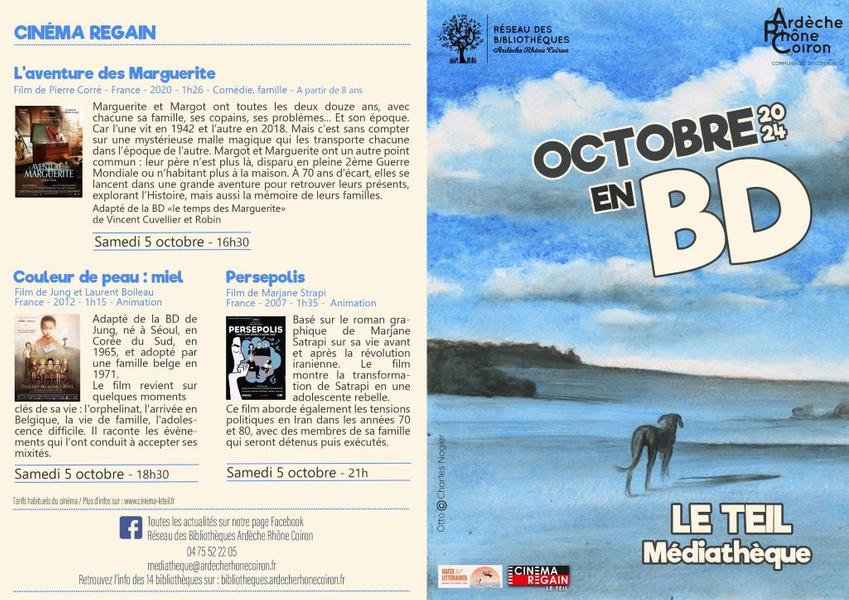 Exposition octobre en BD à la médiathèque du Teil