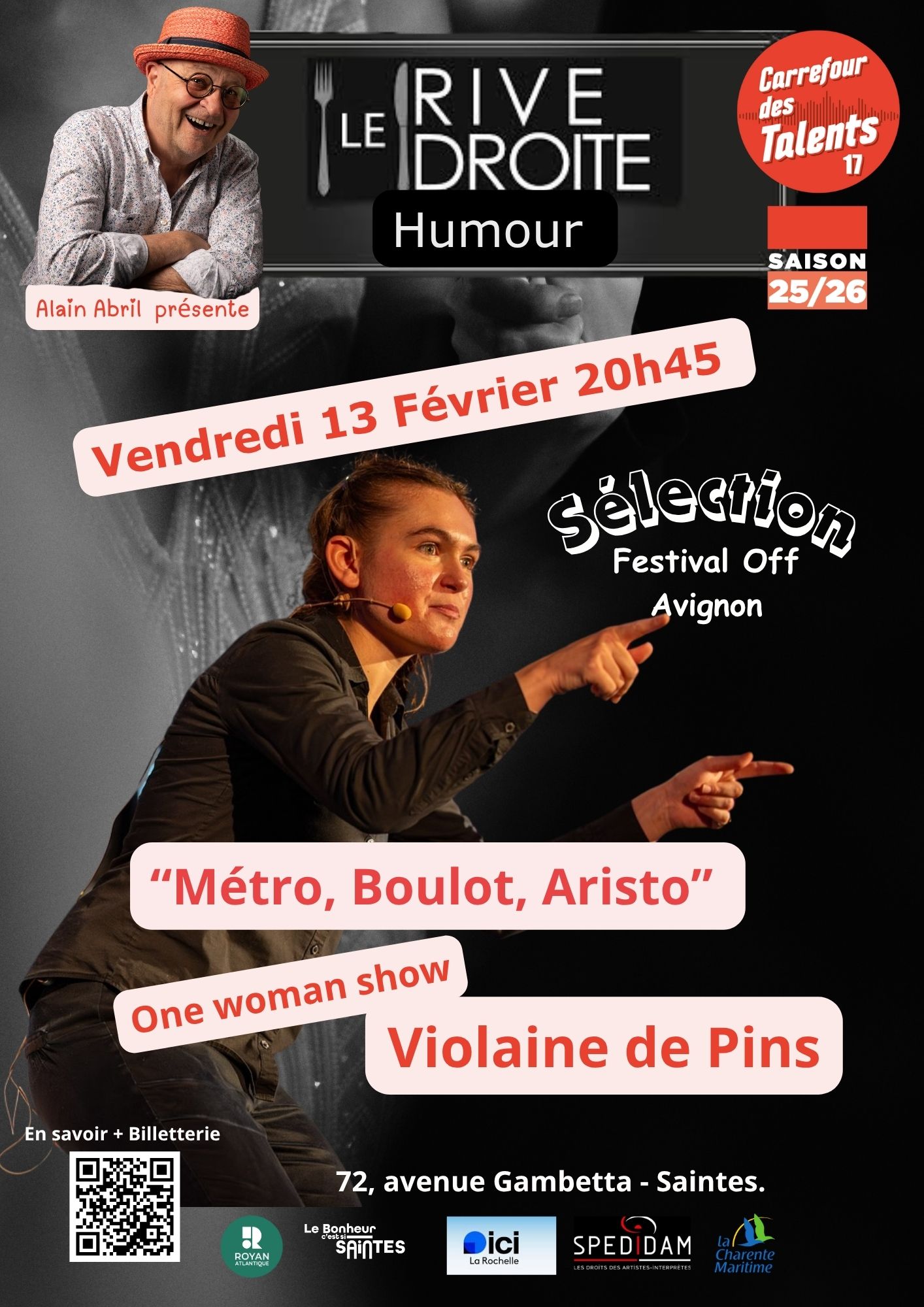 Carrefour des Talents - [Humour au rive Droite] Violaine de Pins